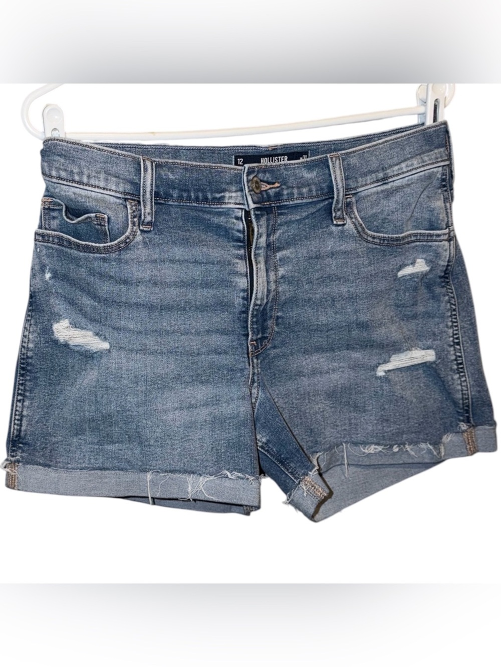 Hollister Women's Distressed Denim Jean Shorts